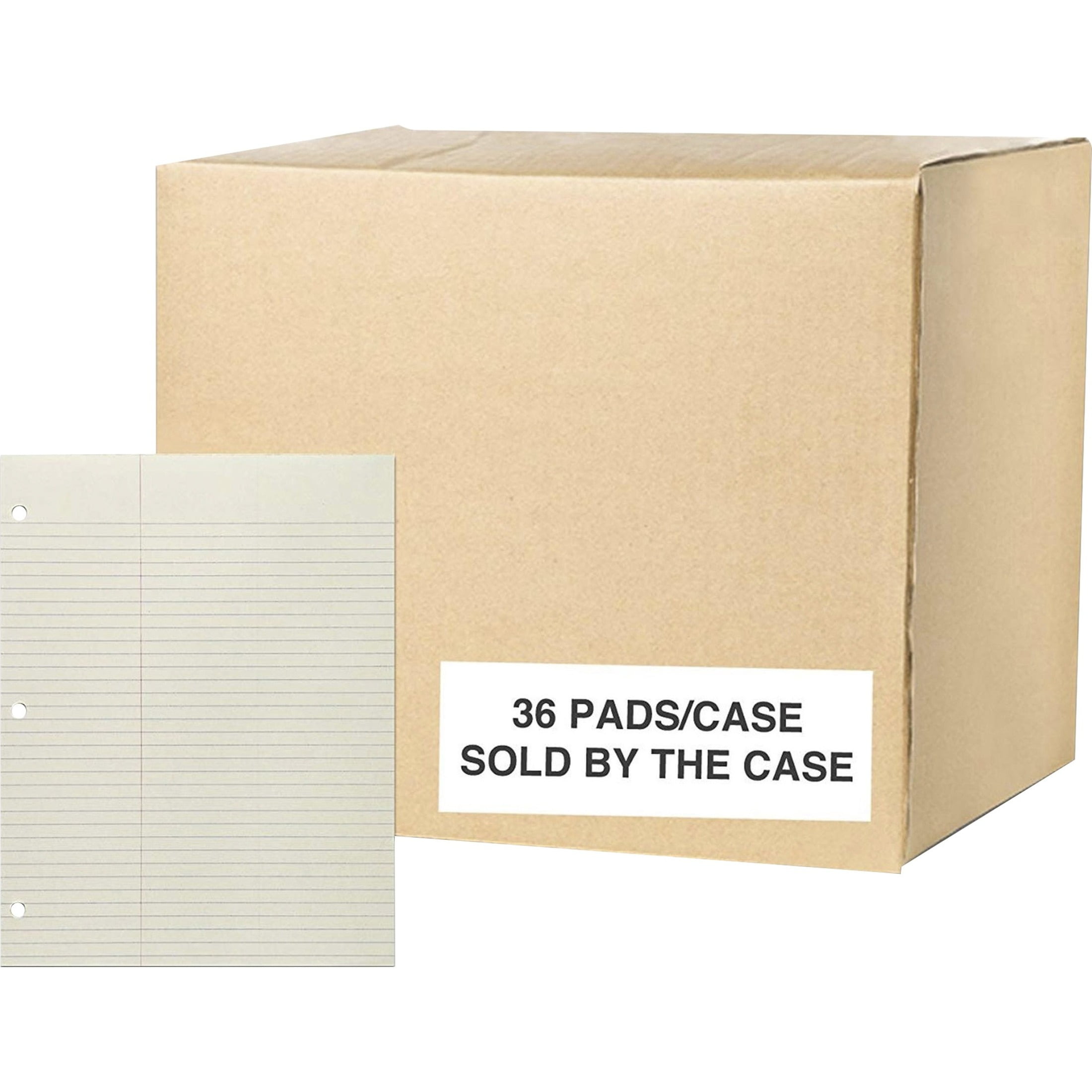 Roaring Spring Law Ruled Gummed Glue Top Legal Pads, 1 Case (36 Total), 8.5" x 11" 50 Sheets, Green Paper