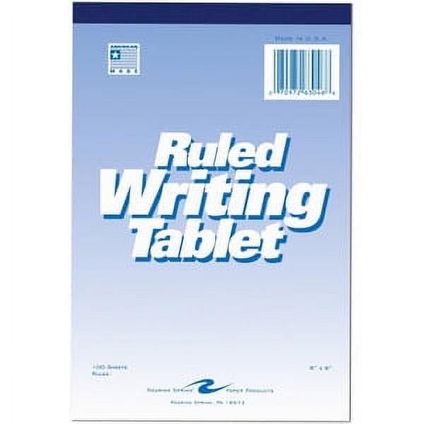 Roaring Spring Paper Products, Ruled Writing Tablets, 6x9, 100 Sheets 
