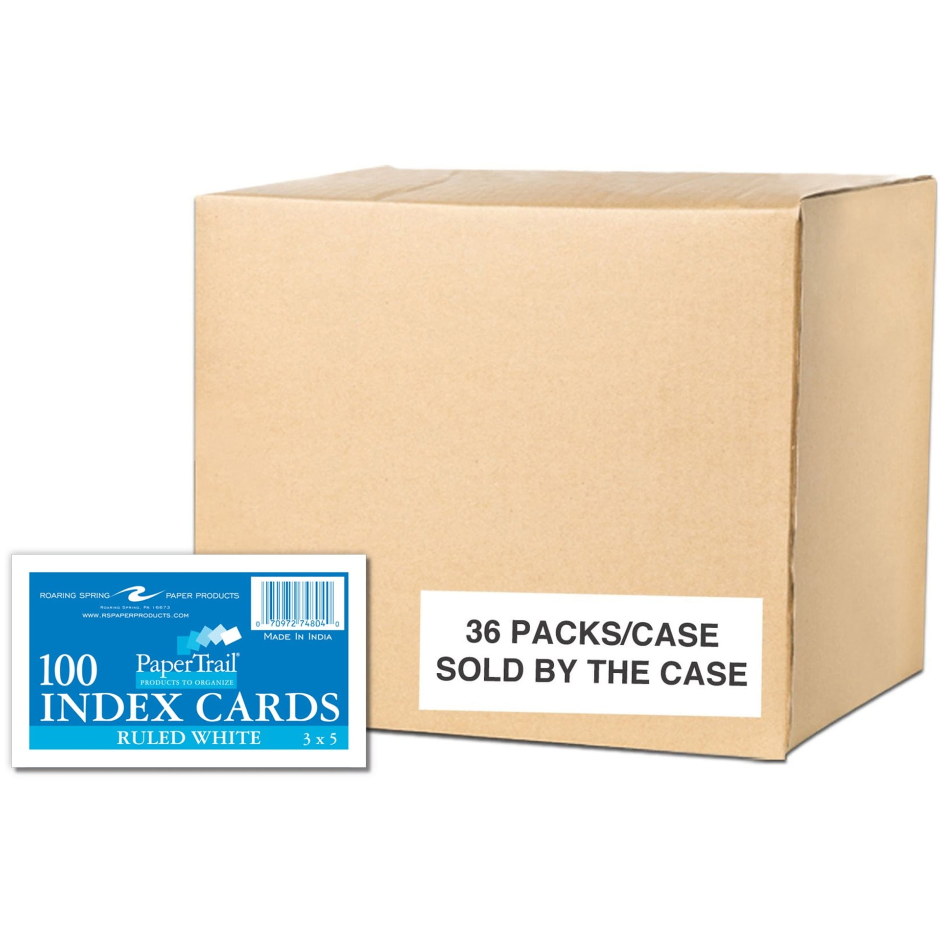 Roaring Spring PaperTrail Ruled Index Cards