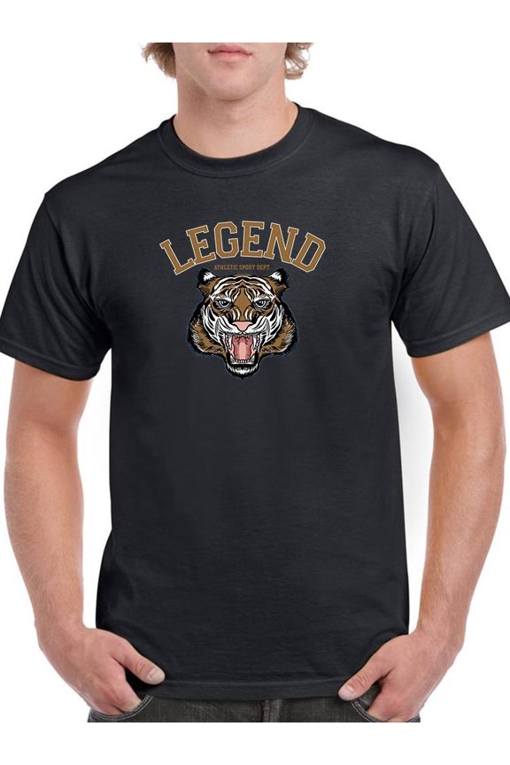 Roaring Tiger Vintage Design T-Shirt Men -Image by Shutterstock, Male 5X-Large