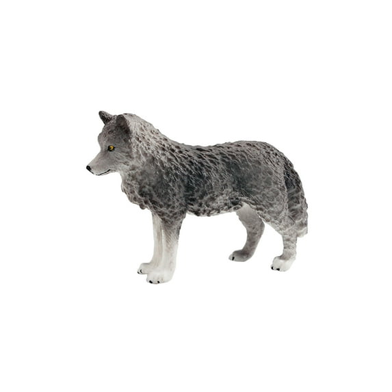 Roaring Walking Wolf Figurine Realistic Forest Animal Model Miniature Woodland Creatures Figure Kids Educational Wild An