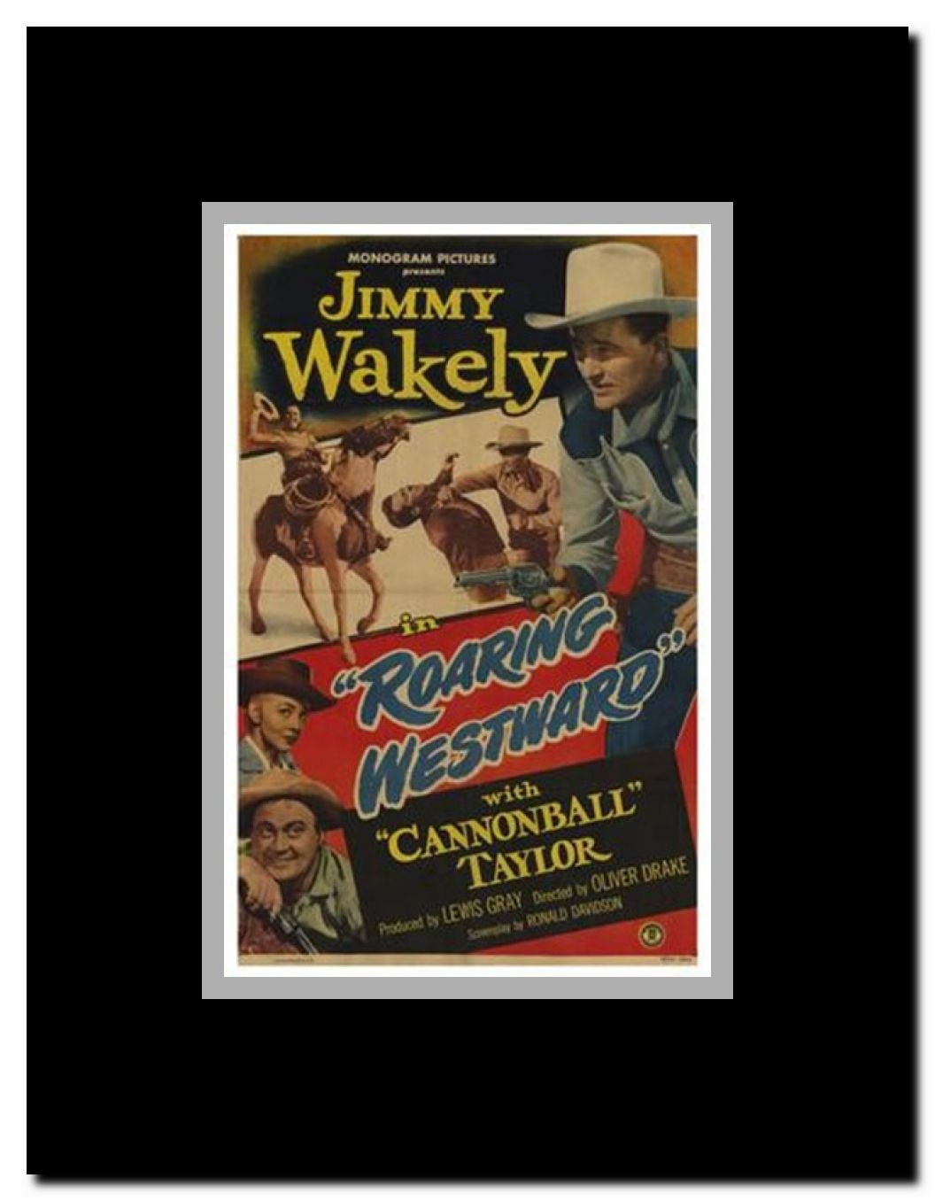 Roaring Westward Framed Movie Poster