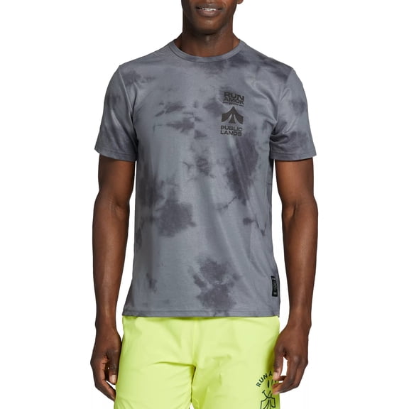 Roark Run Amok X Public Lands Men's Mathis Core Short Sleeve T-Shirt, Large, Gre