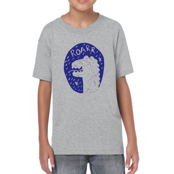 Roarr Funny Monster Doodle T-Shirt Juniors -Image by Shutterstock,  Medium