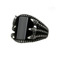 thumbnail image 1 of Roarsilver Claw Model Silver Ring-Handmade Mens Ring-Onyx Stone Ring-Signet Ring Mens-Jewelry Gift For Mens-Silver rings for Men- Men Onyx Wedding Ring | 8.5, 1 of 5