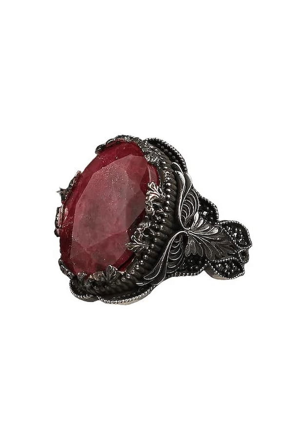 Ruby Stone Ring,Silver 925k Mens Ring,Handmade Ring,Ruby Stone,Jewelry Gift For Him an Her | 12.5
