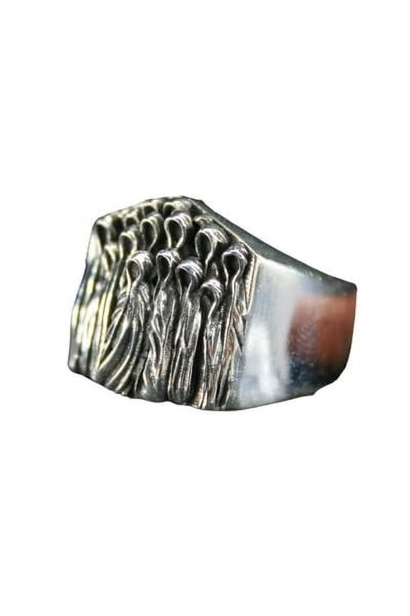 Sterling Silver Ghostly Figure Ring: Mysterious Style and Uniquenes | 9