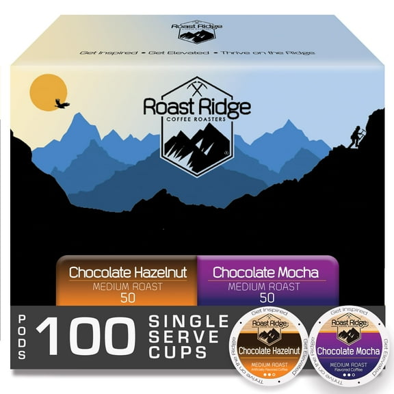 Roast Ridge K-Cup Coffee Pods, Medium Roast, Variety Pack, 100 Count VT2