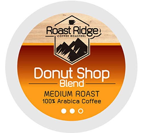 Roast Ridge Single Serve Coffee Pods for Keurig K-Cup Brewers, Donut Shop Blend, Medium Roast, 100 Count