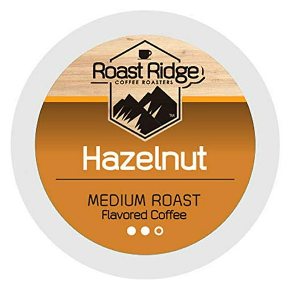 Roast Ridge Single Serve Coffee Pods for Keurig K-Cup Brewers, Hazelnut Blend, Medium Roast, 100 Count