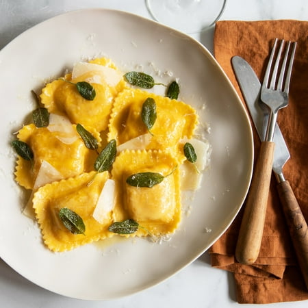 Roasted Butternut Squash Jumbo Square Ravioli - Egg Pasta (10 pound)