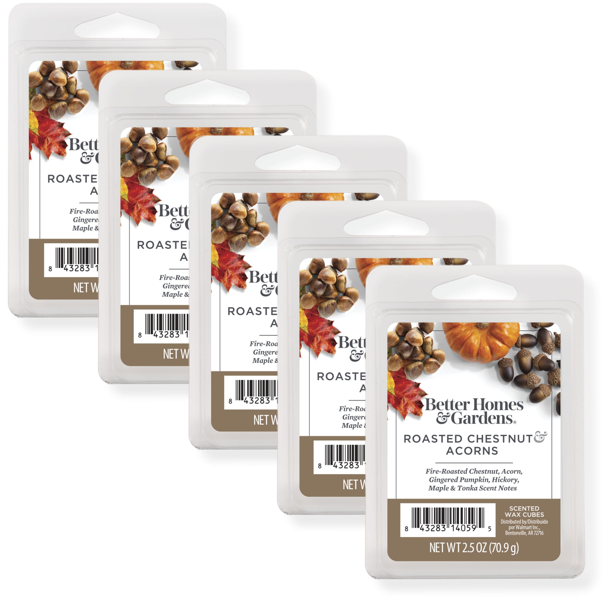 Roasted Chestnut & Acorns Scented Wax Melts, Better Homes & Gardens, 2.