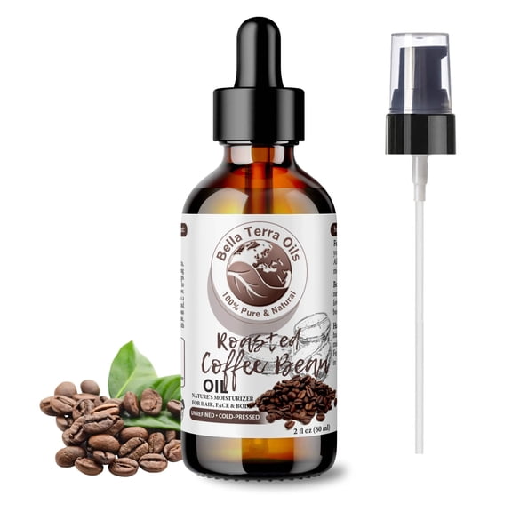 Roasted Coffee Bean Oil 100% Pure Skin Hair Face Anti-Aging Moisturizer