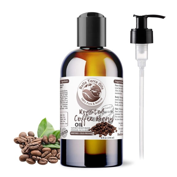 Roasted Coffee Bean Oil 100% Pure Skin Hair Face Anti-Aging Moisturizer