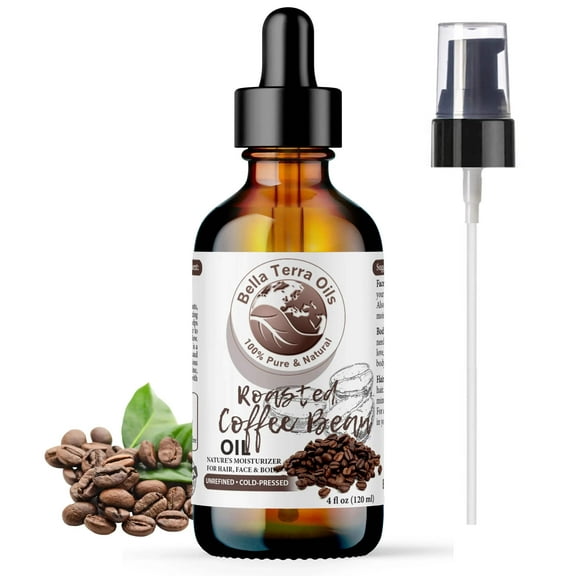 Roasted Coffee Bean Oil 100% Pure Skin Hair Face Anti-Aging Moisturizer