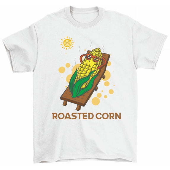 Roasted Corn T-Shirt Funny Corn Lovers Food Pun Tee Shirt