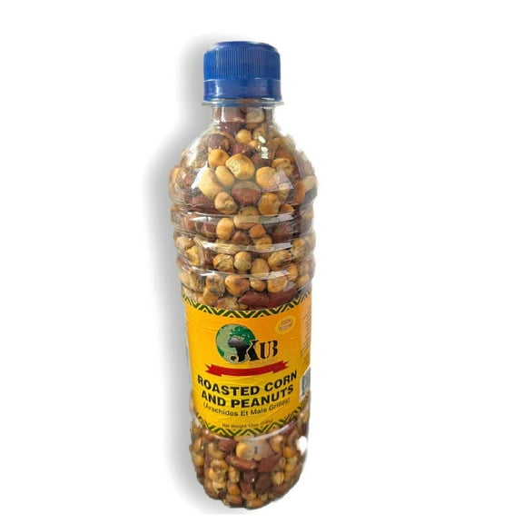 Roasted Corn and Peanuts Mix | Crunchy  Nutritious Snack | 100% Natural, Traditional African Treat