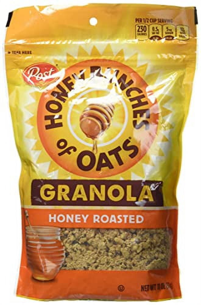Roasted Granola Cereal and Snack, Source Fiber, made with Whole Grain