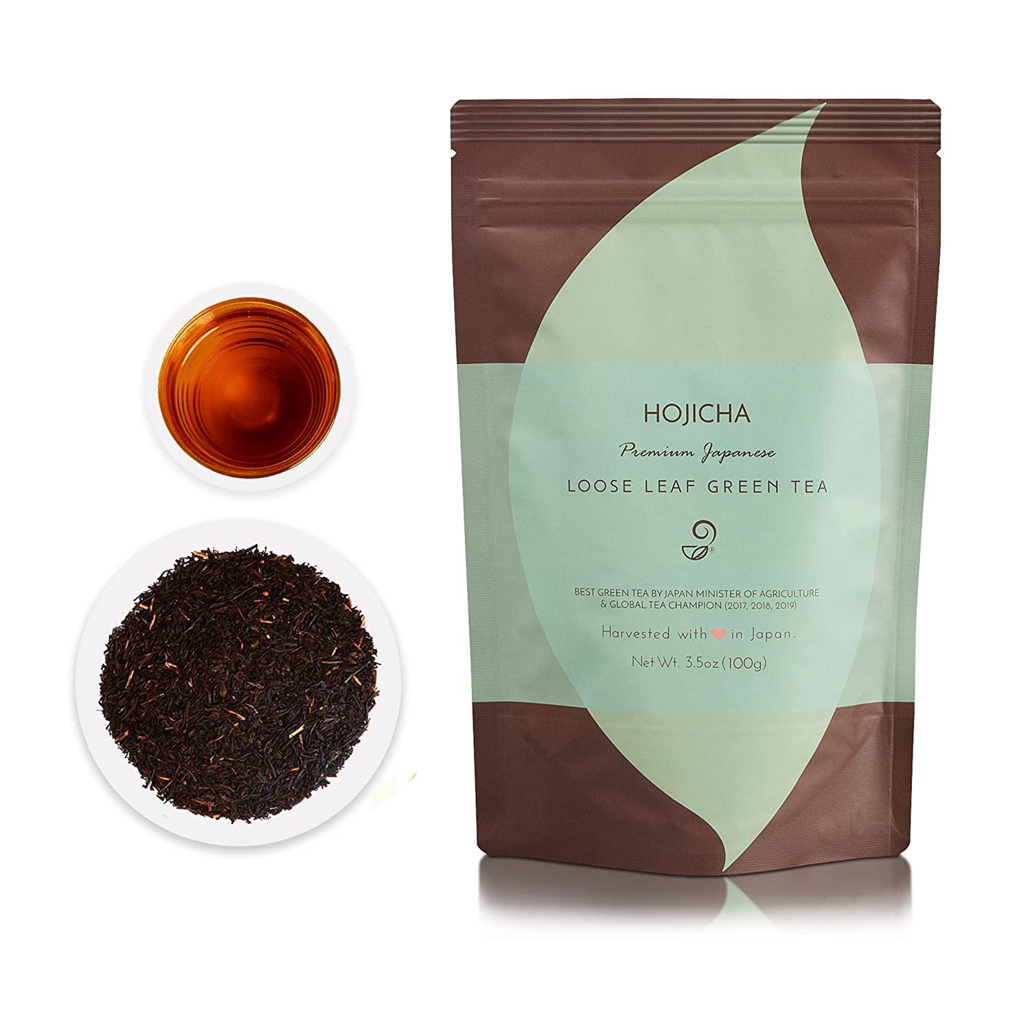 Roasted Green Tea Hojicha Japanese Tea Loose Leaf Green Tea From