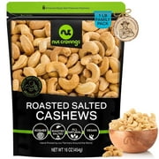 Nut Cravings Roasted Cashews Lightly Salted, Whole (16oz - 1 lbs)