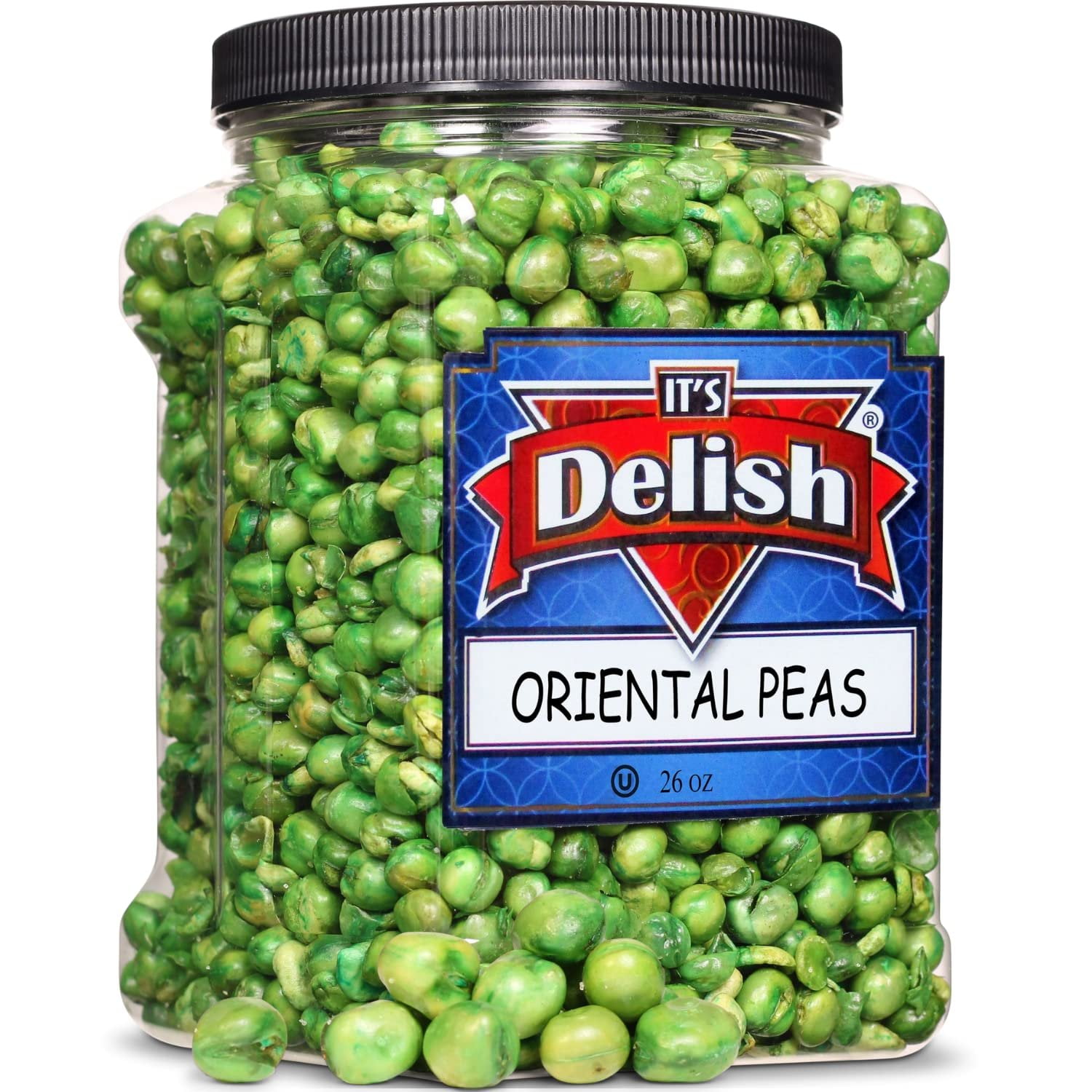 Roasted Salted Green Peas Snack by It's Delish, 26 OZ Jumbo Container