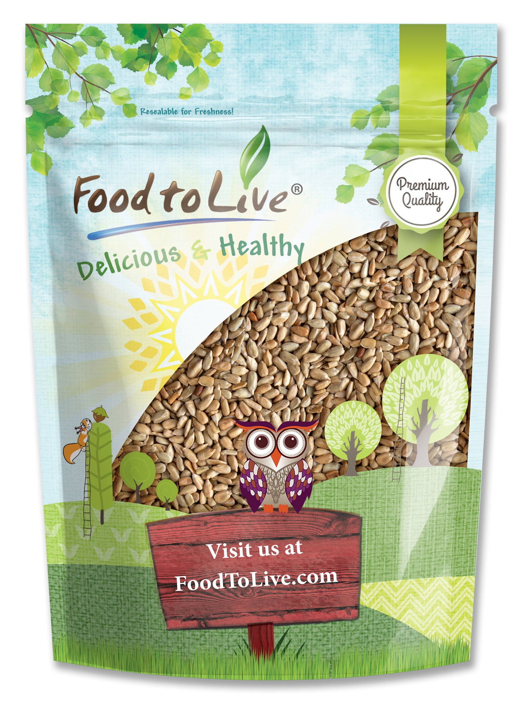 Roasted Sunflower Seeds, 4 Pounds — Kosher, Vegan — by Food to Live