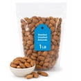 thumbnail image 1 of Roasted Unsalted Almonds, 1 lb Bag, Whole Crunchy Nuts for Snacking & Baking, 1 of 1