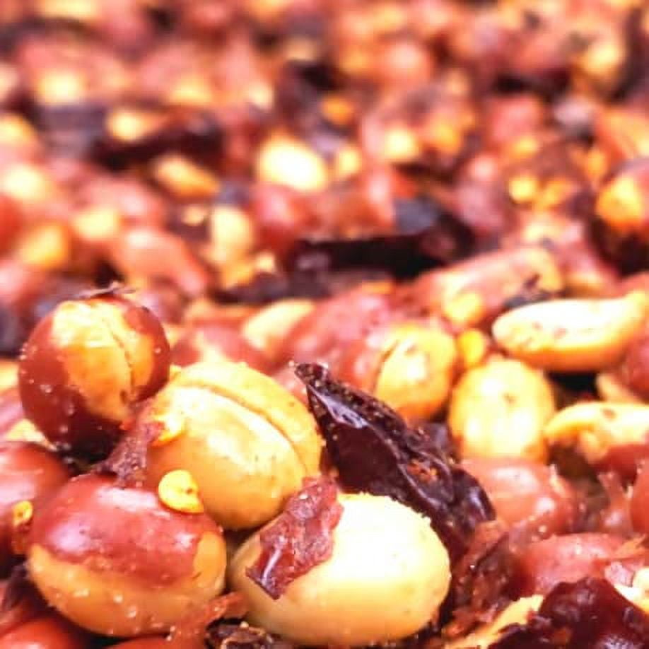 Roasted and Salted Red AIF4 Skin Spanish Peanuts, Cacahuate Snacks