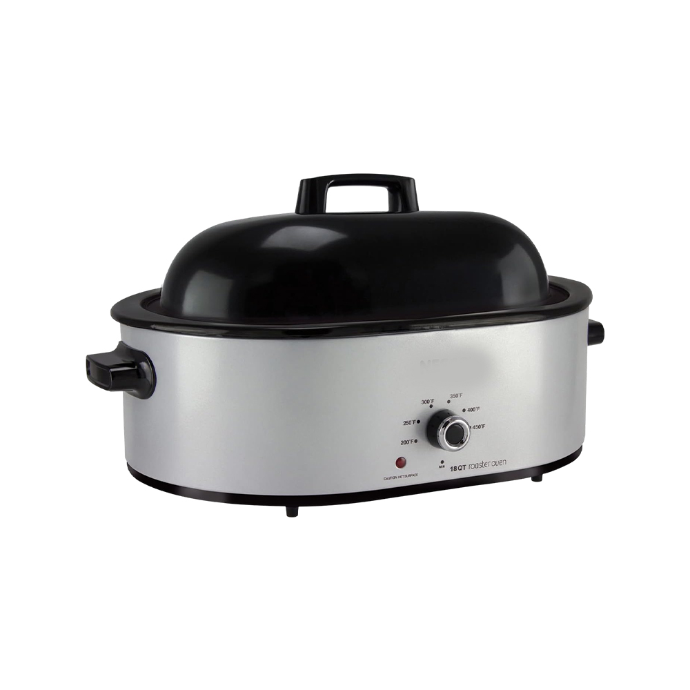 Roaster Oven, 1450W Electric Roaster Oven with Cooking Rack and Liftout Handles, Stainless