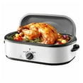 thumbnail image 1 of Roaster Oven, 18QT Electric Roaster Oven, 150-450°F Adjustable Temperature Electric Roasting Pan, Multifunctional Electric Roasters Oven with Self-Basting Lid, Removable Pan and Rack for Holiday, 1 of 5
