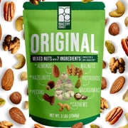 Roastery Coast Original Mixed Nuts | 7 Tree Nut Mix | Almonds, Cashews, Hazelnuts, Pecans, Macadamias, Pistachios, Walnuts (48 oz)