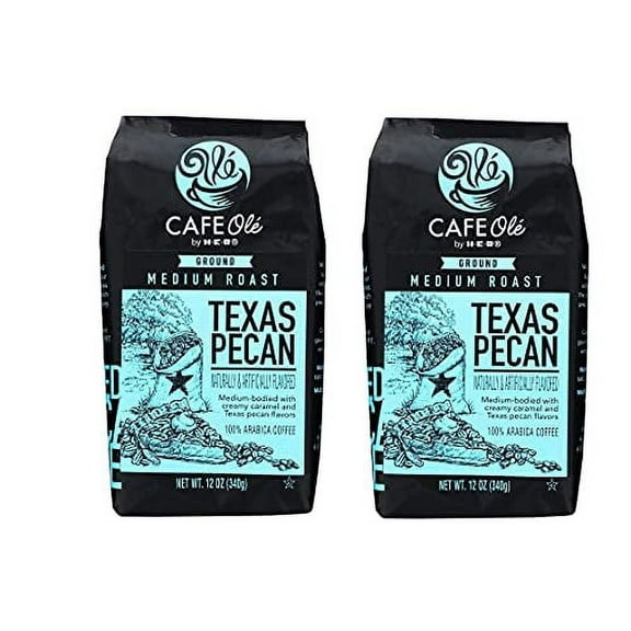 Roasting Plant Cafe Ole Texas Pecan Ground Coffee 12oz pack of 1 (12 Ounce (Pack of 2))