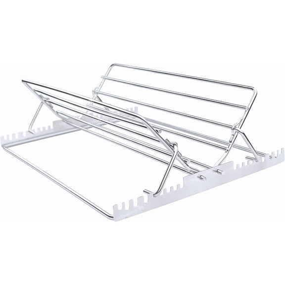 Roasting Rack Insert | Made of 304 Stainless Steel | for 9x13 Pan Oven Use | Dishwasher Safe | Adjustable Turkey Chicken Rack for Roasting Pan