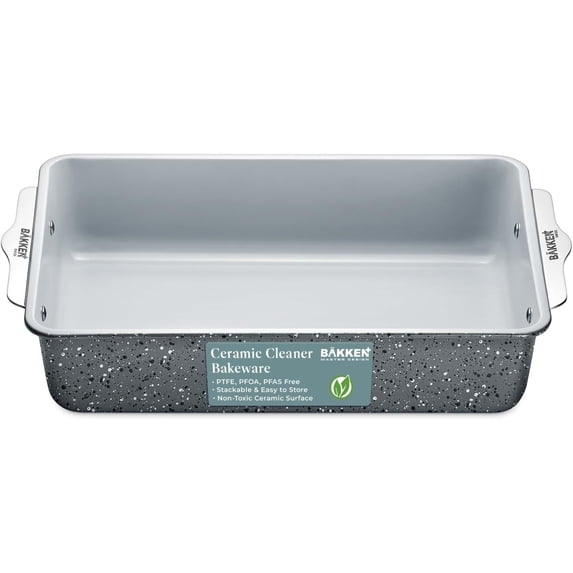 BAKKEN Premium Nonstick Ceramic Rectangle Pan, 8