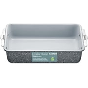 BAKKEN Premium Nonstick Ceramic Rectangle Pan, 8 x 15.5, Aluminized Steel, Non-Toxic, Ideal for Lasagnas, Brownies, and More, Marble