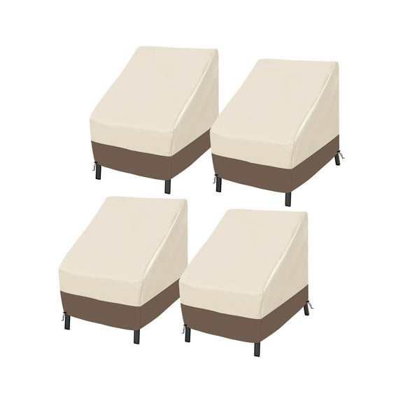 Roastove 30' x 32' x 32' Beige and Brown Outdoor Patio Lawn Patio Furniture Cover (4 Piece)