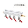 thumbnail image 1 of Roastove 4-Way Gas Manifold CO2 Distributor Manifold 5/16 inch Barb/Stem Splitter Beer Integrated Check Valves Homebrew Beer Making Brewing Tool, 1 of 6