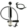 thumbnail image 1 of Roastove Keg Party Pump,D-System Keg Pump Complete US Beer Keg Pump, 4 Inch Picnic Pump with Black Beer Faucet & Beer Hose, Chrome-Plated Keg Draft Beer Party Pump with 2 Hose Clamps, 1 of 7