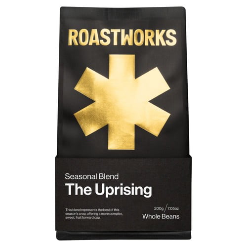Roastworks The Uprising Whole Bean Coffee 200g, British Import (Pack of 2)