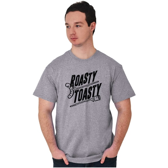 Roasty Toasty Outdoor Camping Nature Men's Graphic T Shirt Tees Brisco Brands M