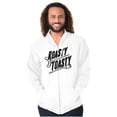 thumbnail image 1 of Roasty Toasty Outdoor Camping Nature Unisex Fleece Graphic Zip Up Hoodie Brisco Brands 5X, 1 of 5