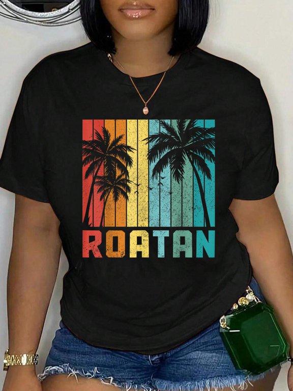 Roatan Beach Honduras Surfer Vintage Souvenir T-Shirt