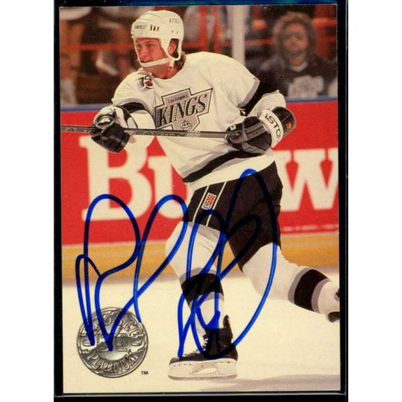 Rob Blake Card 1991-92 Pro Set Platinum #51 Signed COA JSA