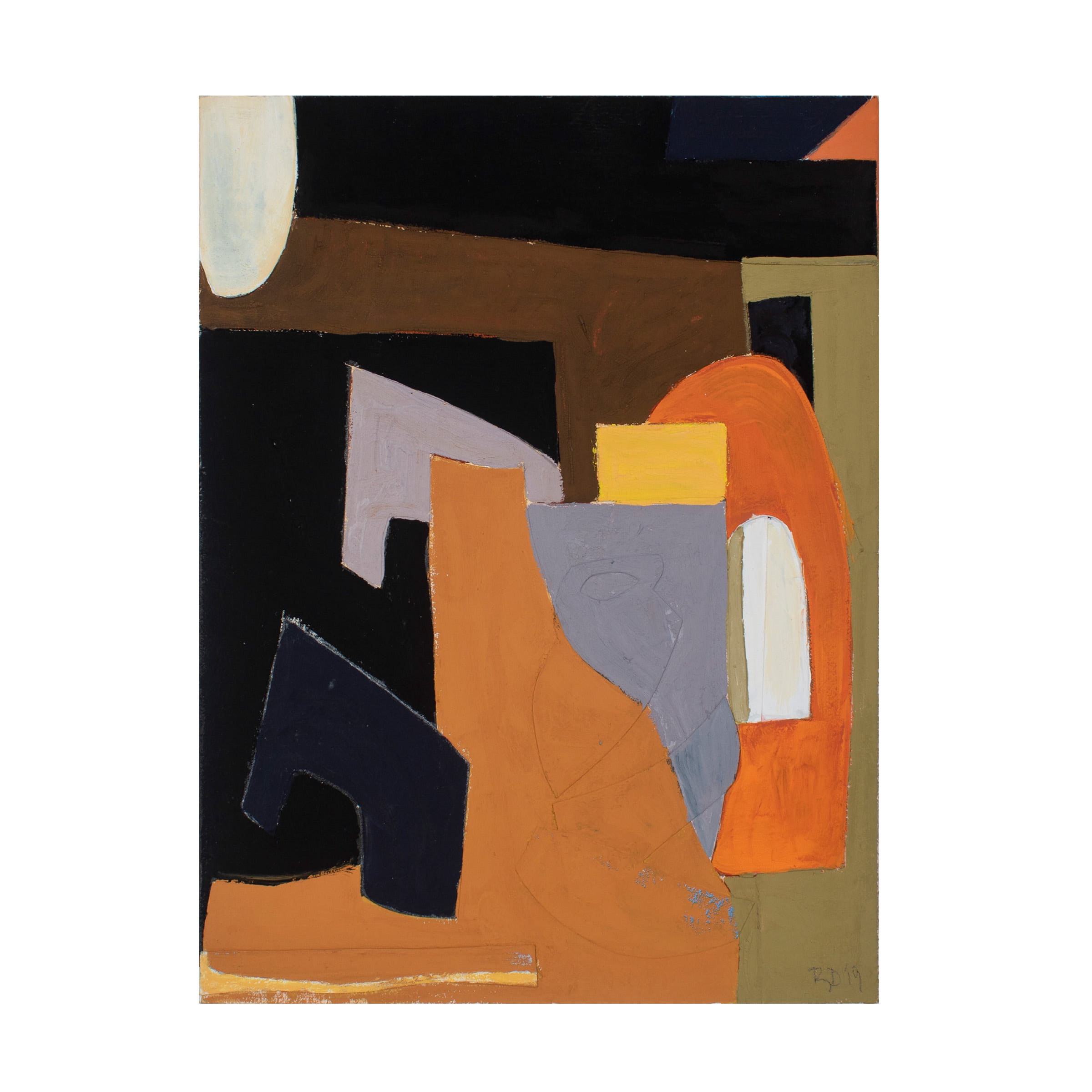 Abstract Multicolor Canvas Art with Hidden Wooden Frame
