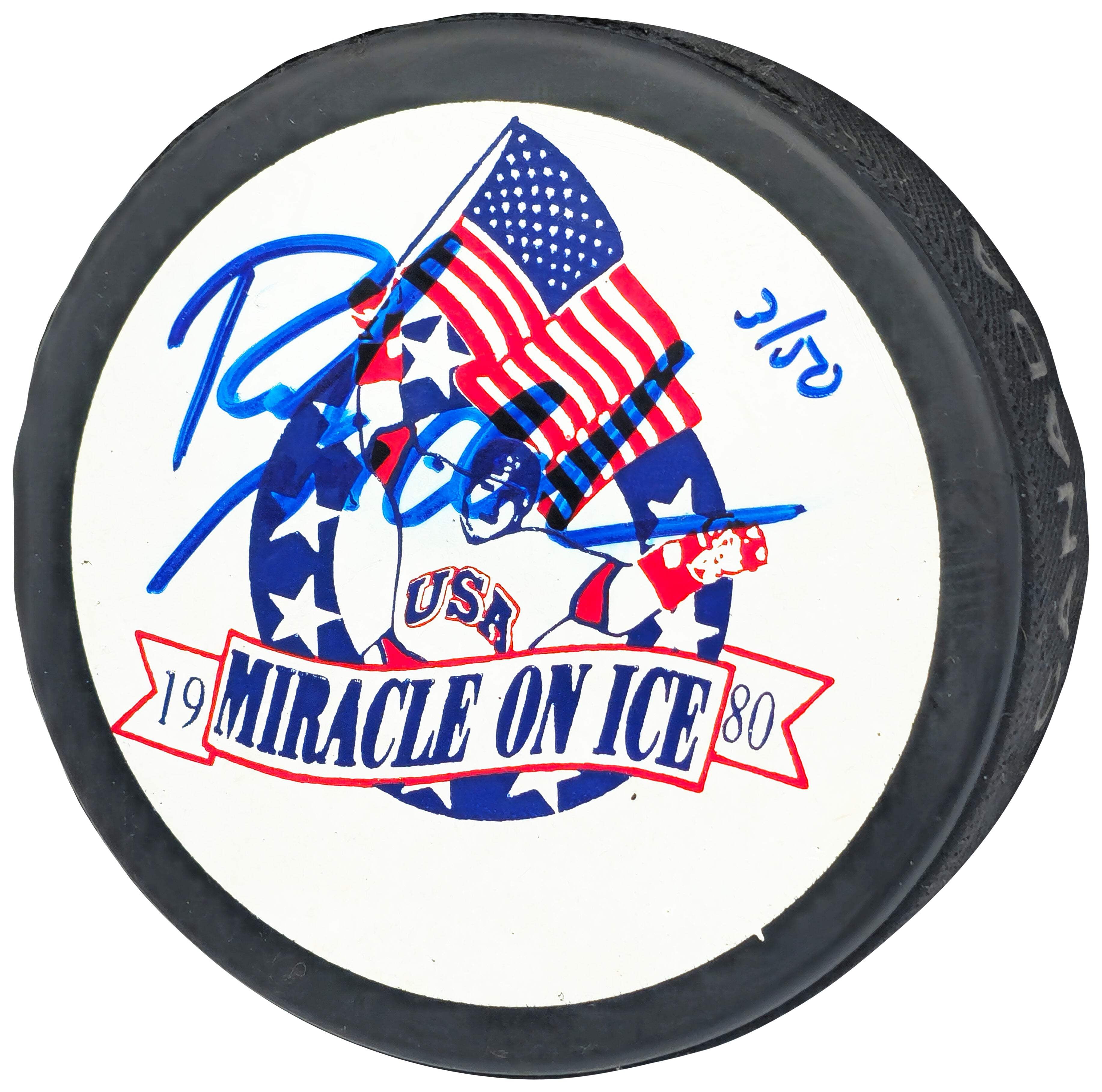 Maillot De Hockey USA "Miracle On Ice" 1980 - Dédicacé - Authentifié TRISTAR - Blanc