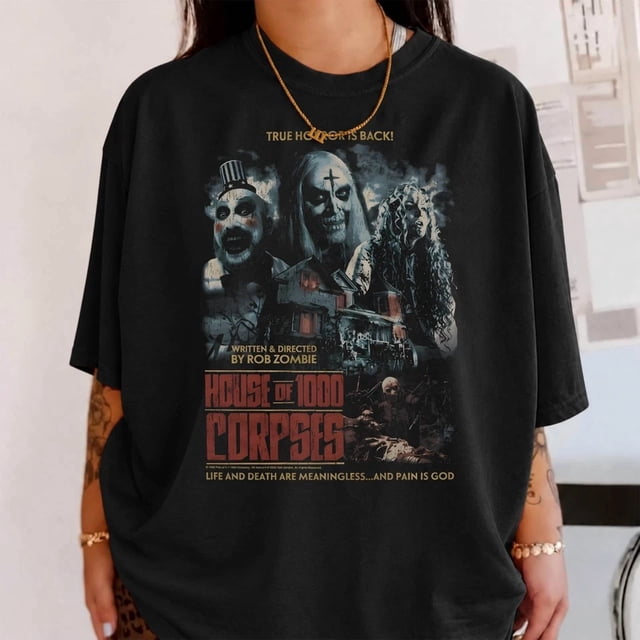 Rob Zombie Collage Poster Horror Movie T-Shirt, Horror Graphic T-Shirt ...