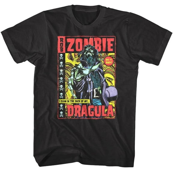 Rob Zombie Dragula Comic Men's T Shirt (Black, Adult5XL)