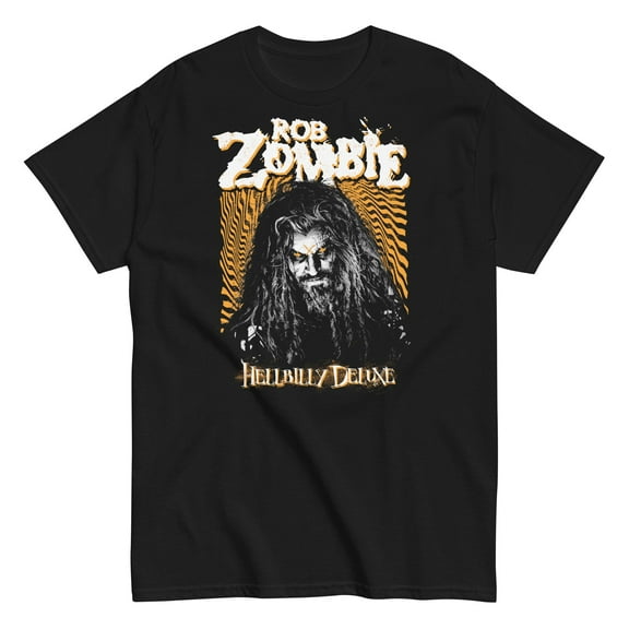Rob Zombie - Hellbilly Orange Unisex T-Shirt - Black - Large
