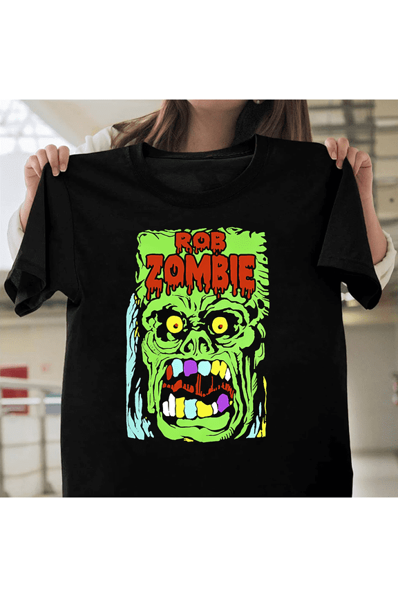 Rob Zombie Hoodie 2019 Tour Ugly Face Rock Tee Heavy Metal Horror Director Art V51133 Unisex T-Shirt, Size Up to 5XL