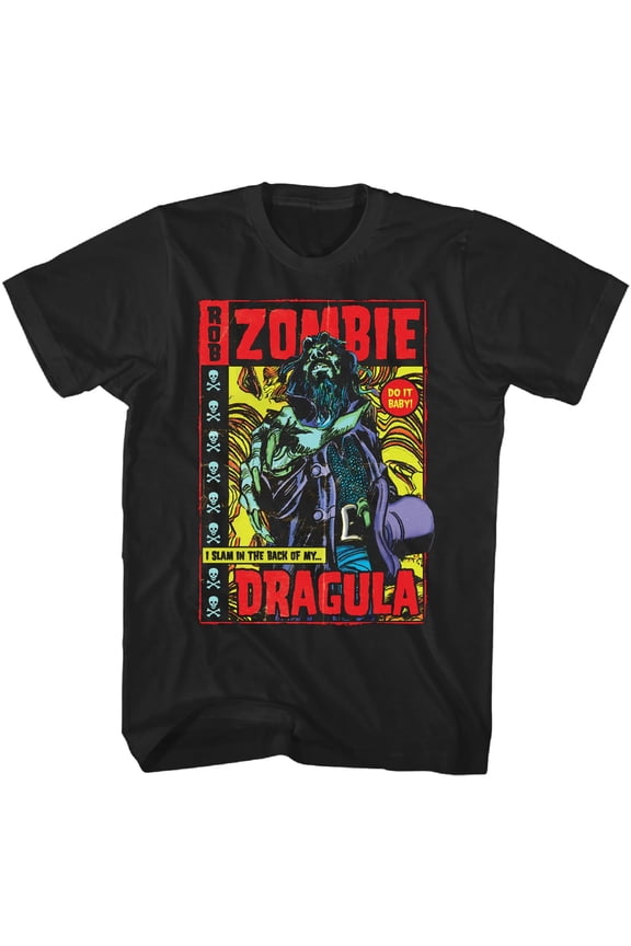 Rob Zombie Men's I Slam In The Dragula T-Shirt Black Small | Officially Licensed Merchandise